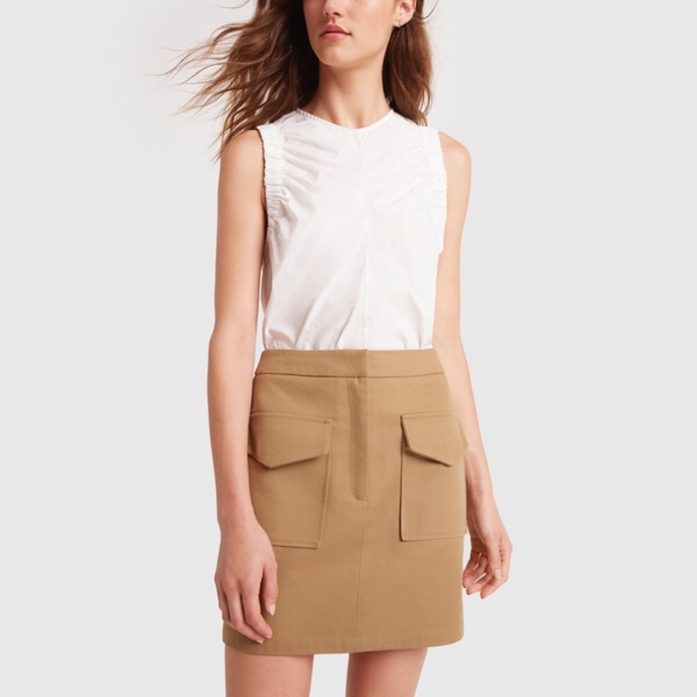 Matin Khaki Skirt, Size UK6 from goop